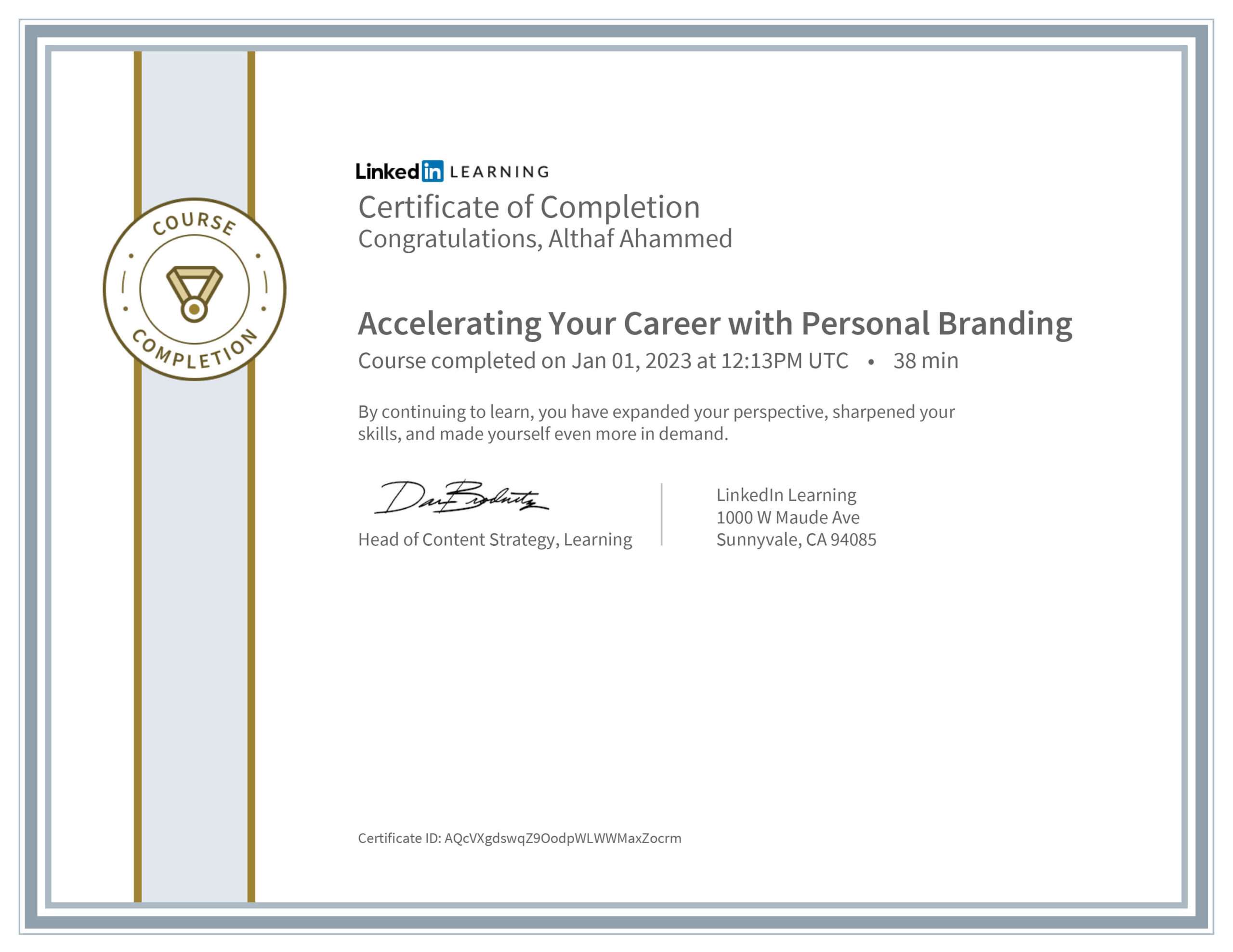 Accelerating Your Career with Personal Branding